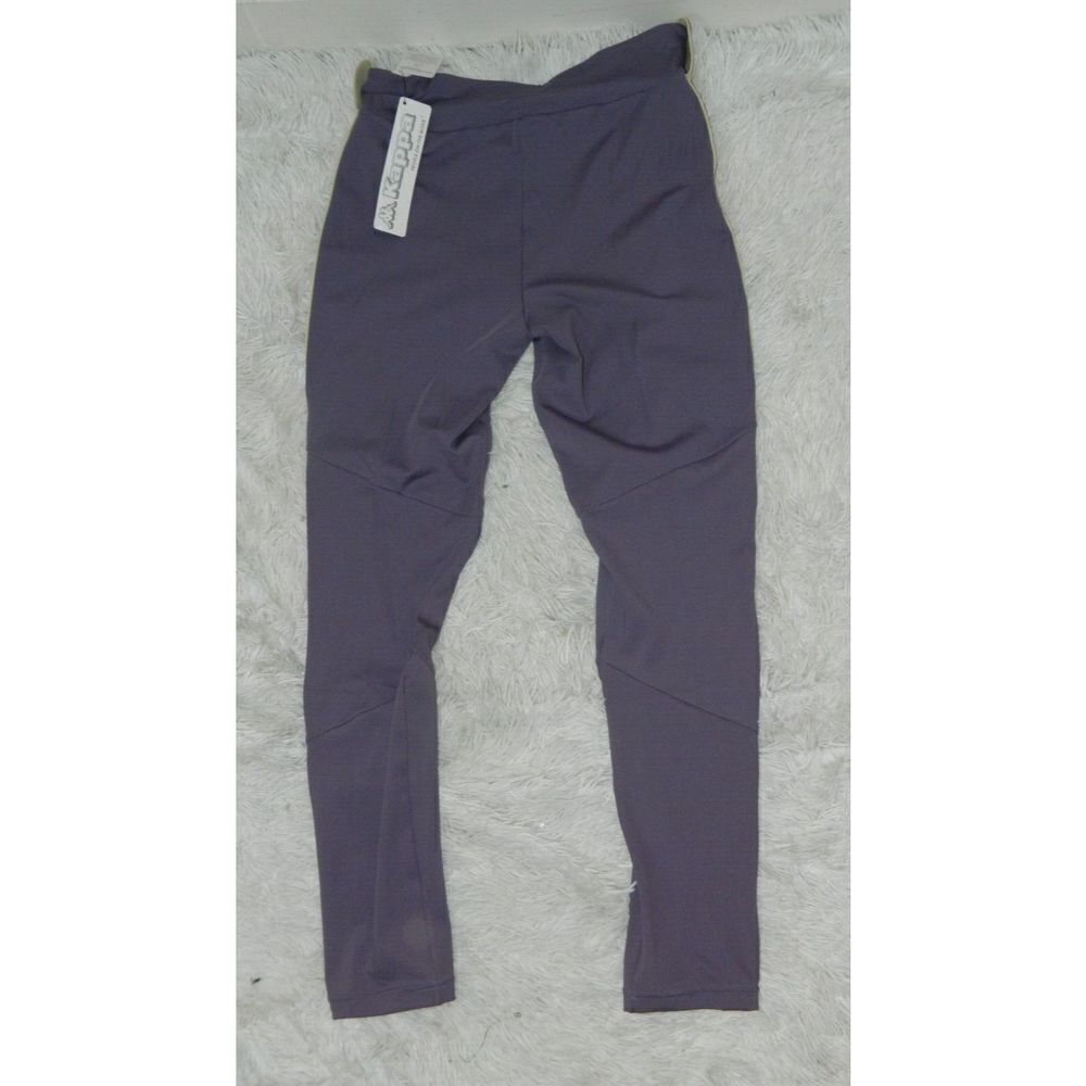Kappa Track Pants Women's Size Medium Purple Spellout Fitted Pants - Picture 3 of 11